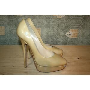 Jimmy Choo Mustard Yellow Patent Leather Pumps 39 / 8.5 US Women's
